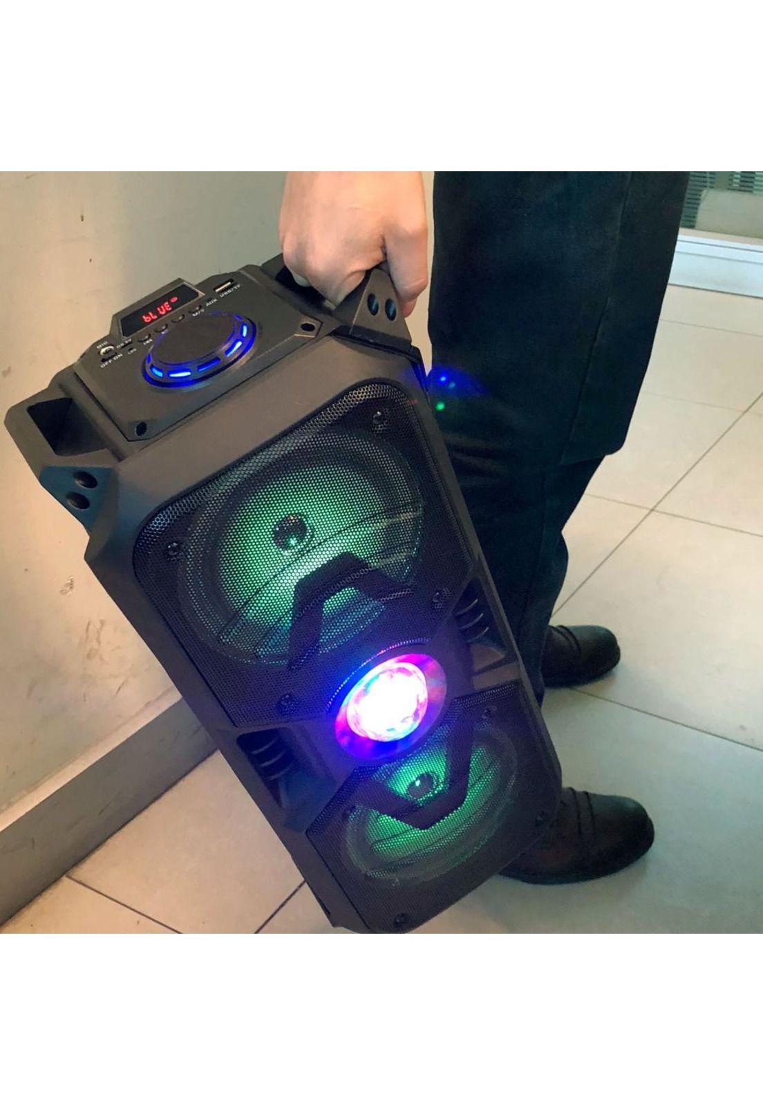 Parlante Karaoke Bluetooth Mlab Funky Disco Portátil con iluminación-4