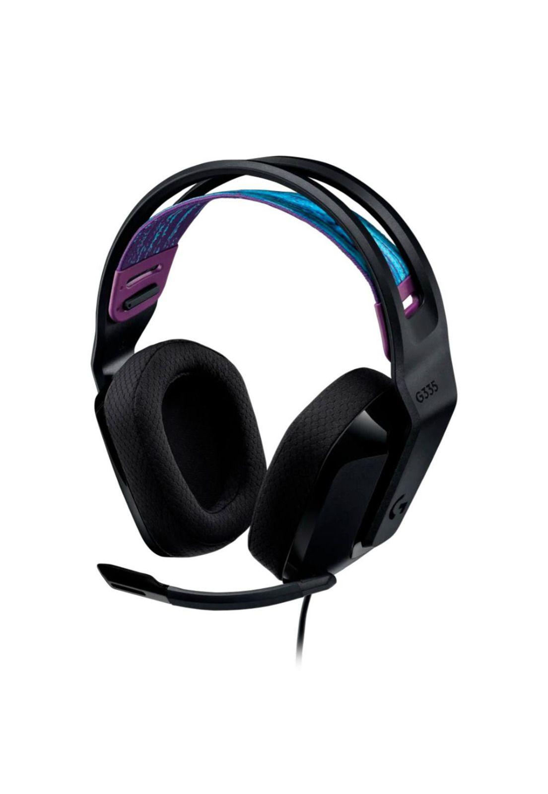 Audífonos Gamer Logitech G335 Alámbrico, conector 3.5mm Negro-0