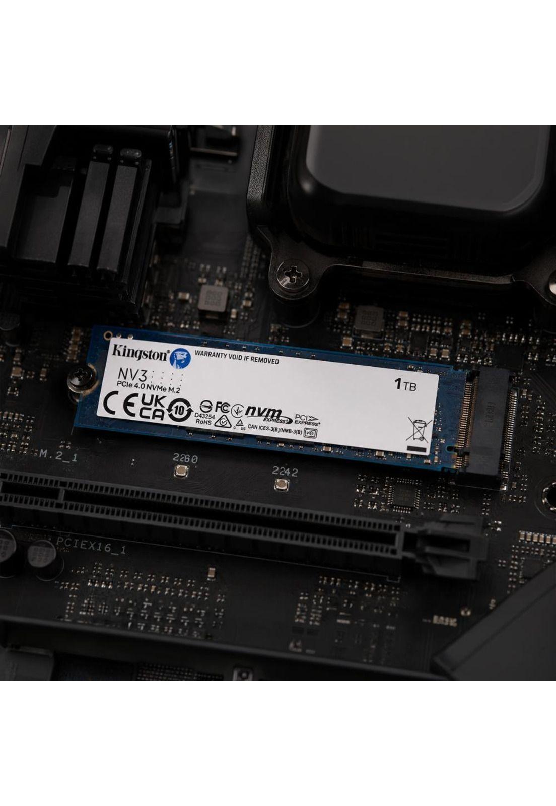 Disco sólido Kingston SSD  1TB M.2 NV3 PCIE 4.0 NVME 6000MBS-3