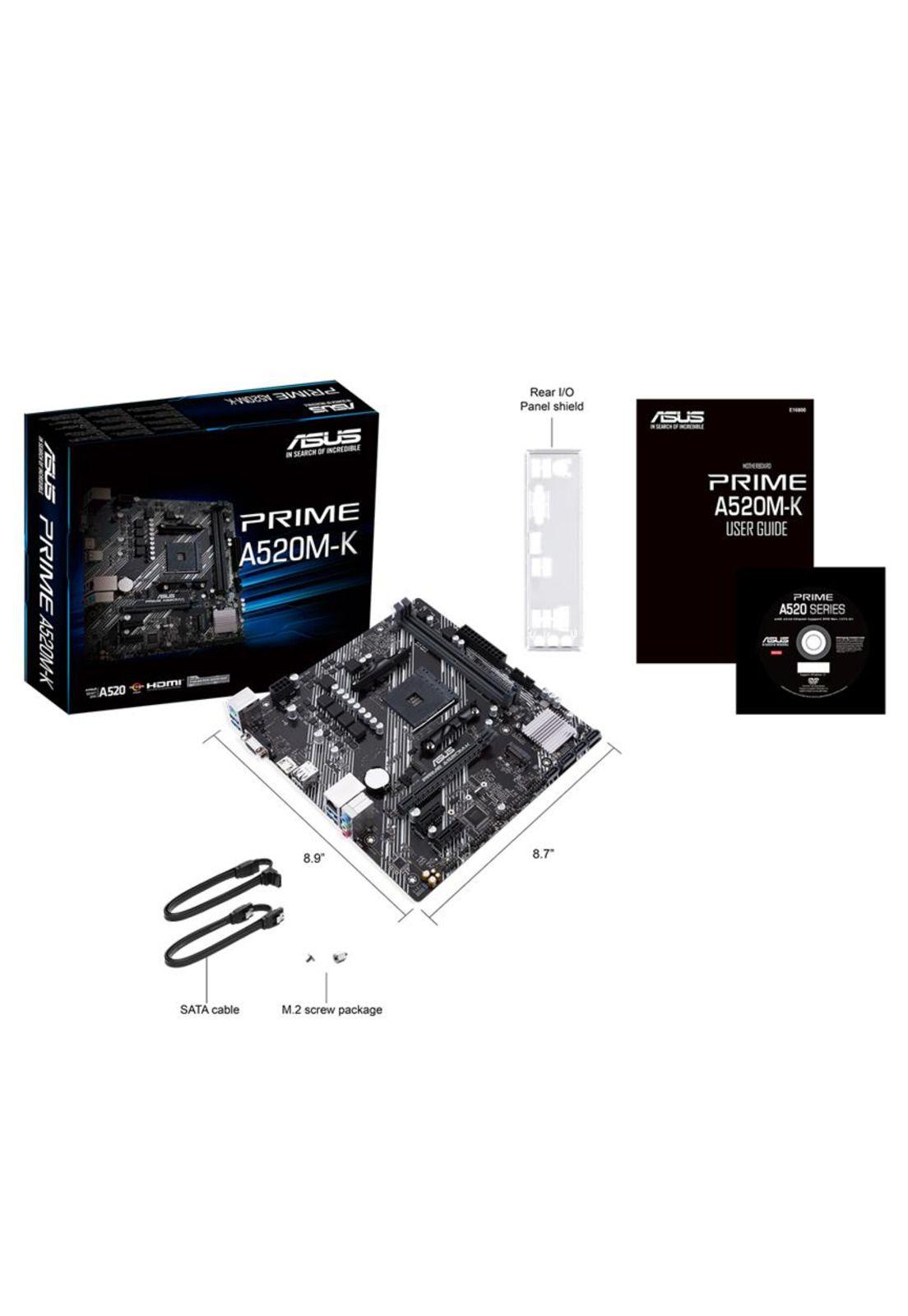 Placa Madre Asus A520M-K Prime AMD Micro ATX DDR5 PCIe 3 M.2-6