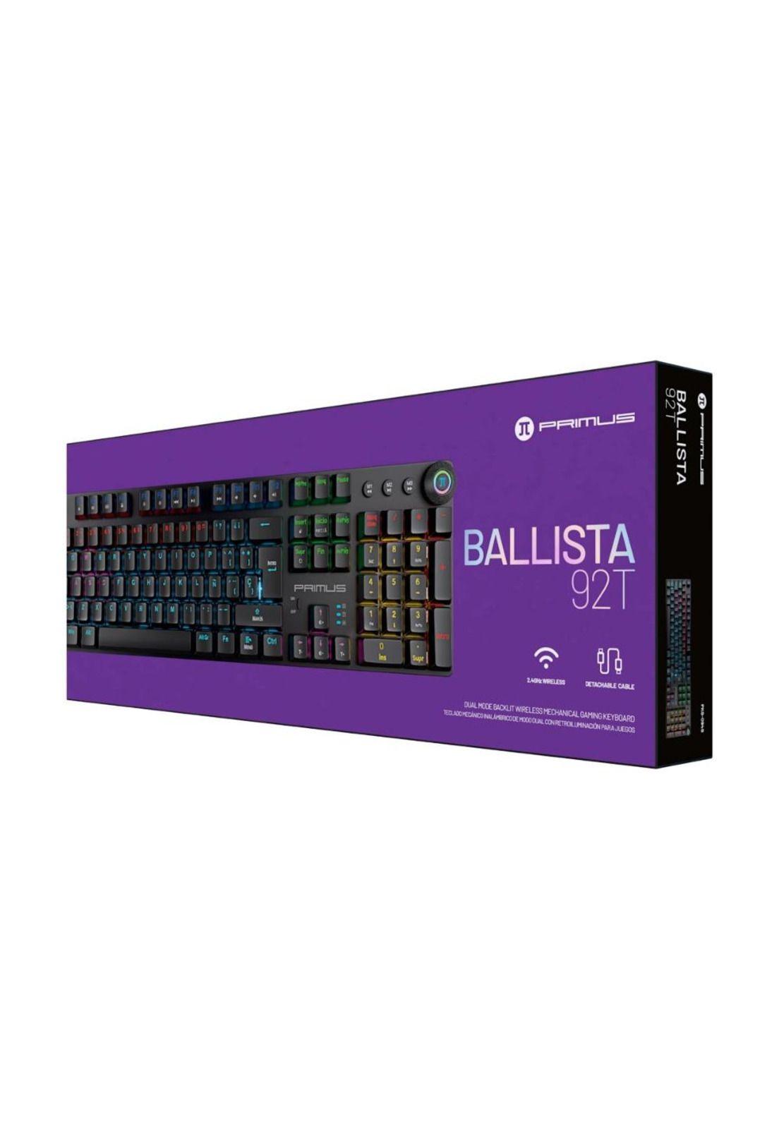 Teclado gamer Primus Ballista 92T Dongle USB Switch Rojo RGB-2