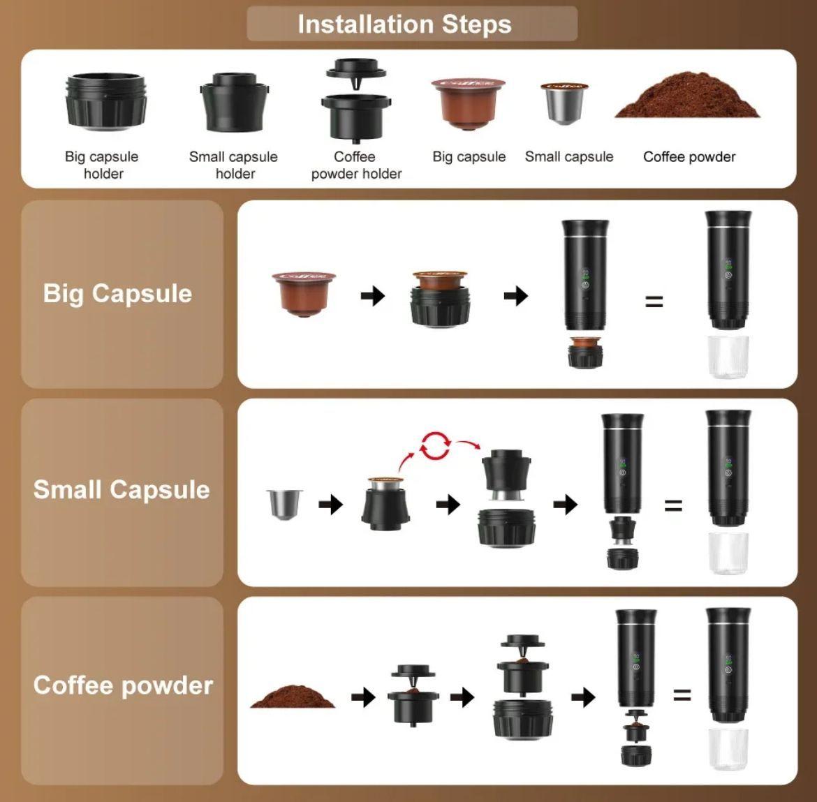 Máquina De Café Expresso Portátil Recargable-4