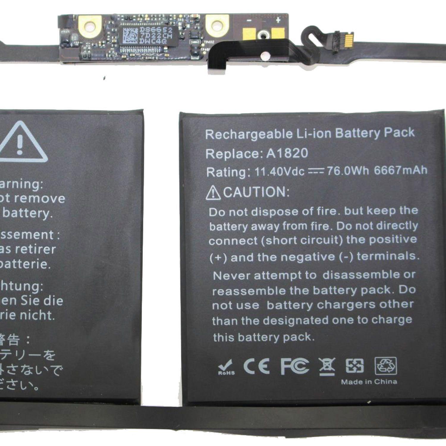 Batería A1820 para Macbook Pro A1707 2016 y 2017 15 pulgadas-4
