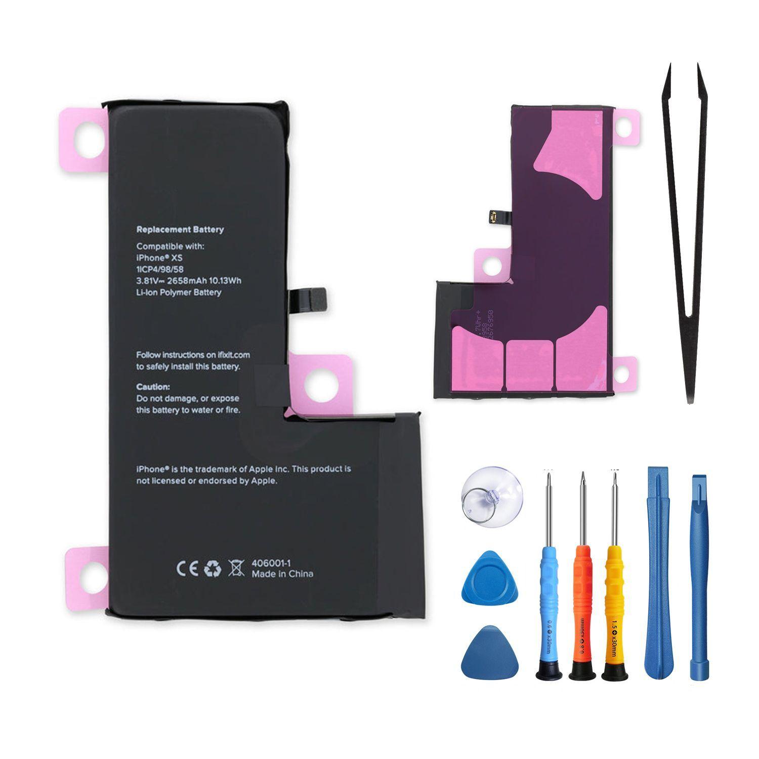Bateria para iPhone XS - Muestra % de condicion y ciclos-0