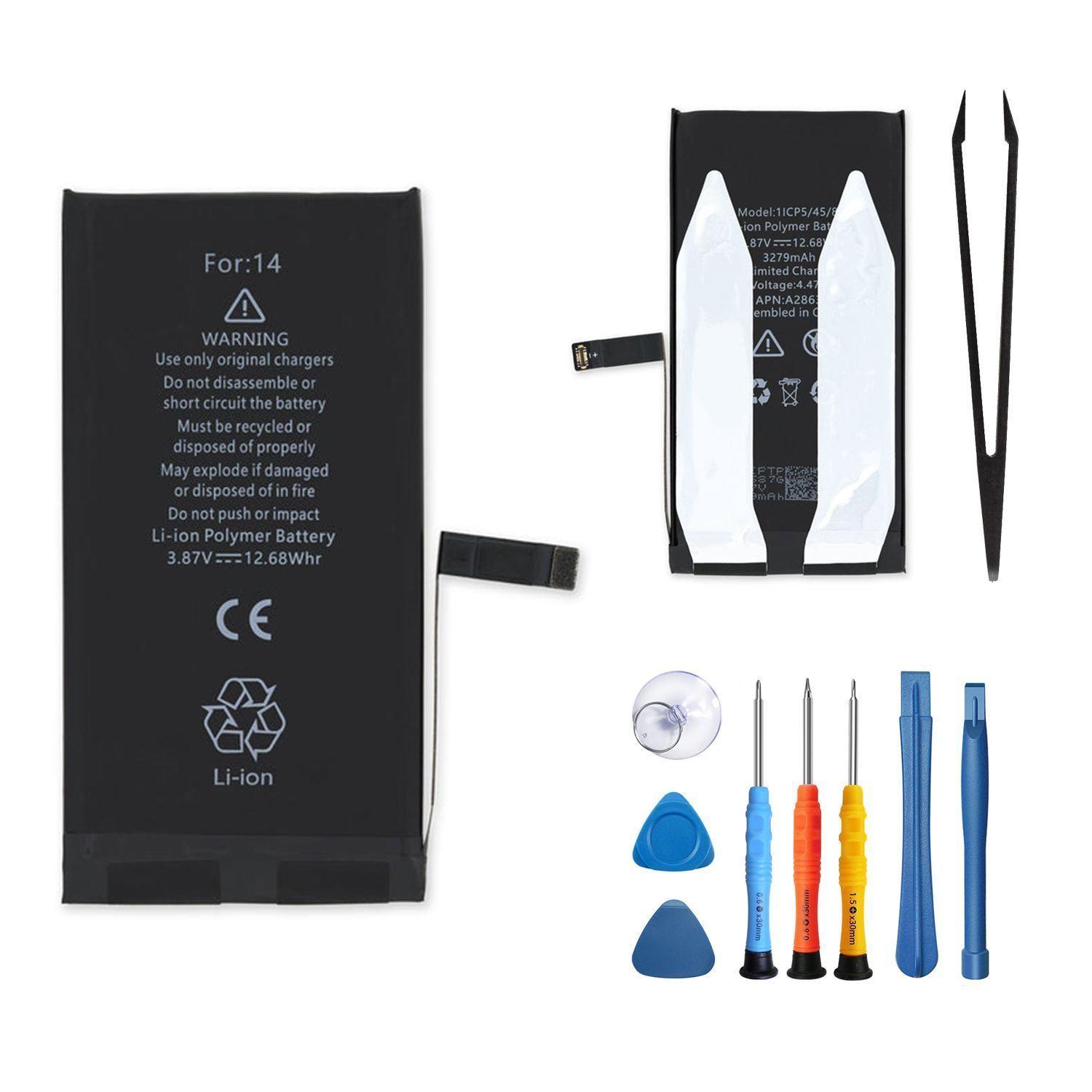 Bateria para iPhone 14 - Muestra % de condicion y ciclos-0