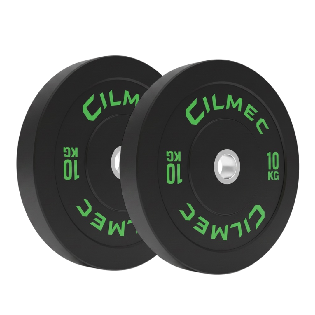 PAR DE DISCOS OLIMPICOS BUMPER 10KG CILMEC-1