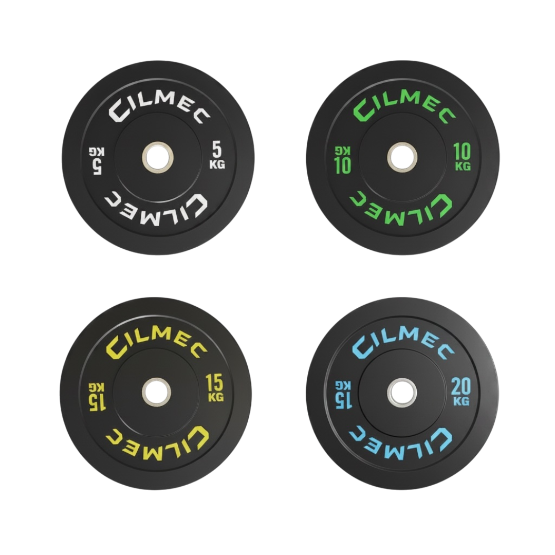 PAR DE DISCOS OLIMPICOS BUMPER 10KG CILMEC-3