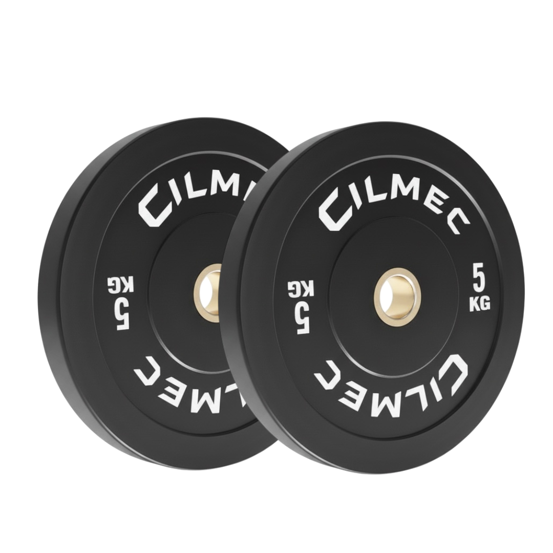 PAR DE DISCOS OLIMPICOS BUMPER 5KG CILMEC-1