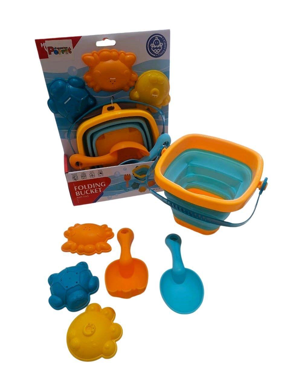 BALDE PLAYA PLEGABLE CON ACCESORIOS 6 PIEZAS-2