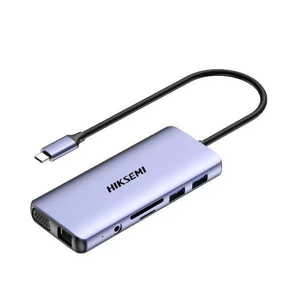 Docking Portable Usb-c Hdmi Vga Rj45 Usb3.0 Hiksemi Bg-2