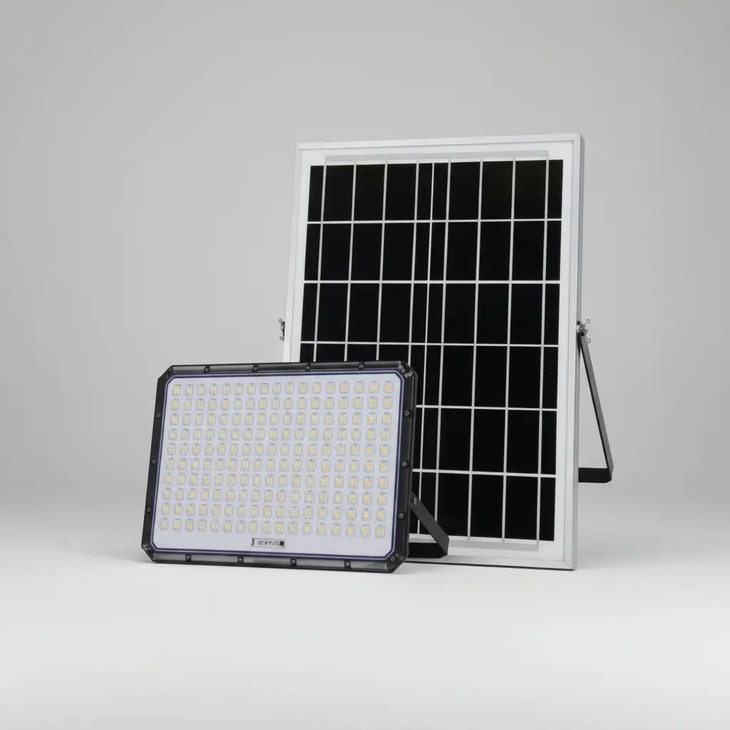 Foco Led Con Panel Solar Reflector 5000w Jortan-4