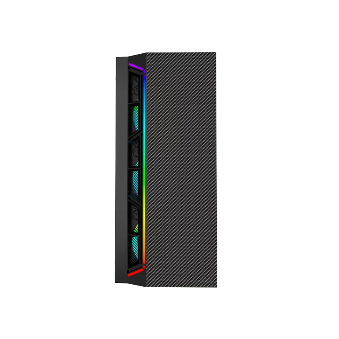 Gabinete gamer jx188-12-b4 fan3 f 1b negros fuente cyb powercase-0