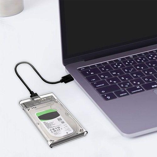 Cofre Case Transparente Disco Duro HHD y SSD Sata 2.5 USB 3.0-2