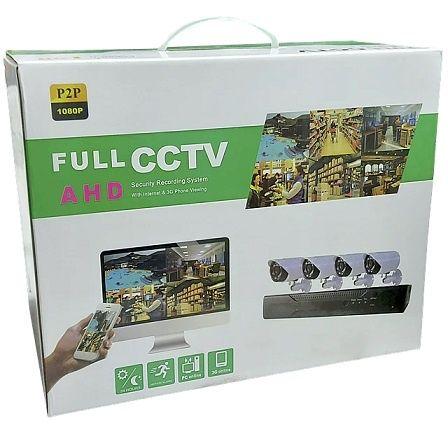 Kit CCTV con 4 Cámaras Full AHD 1080p P2P-6