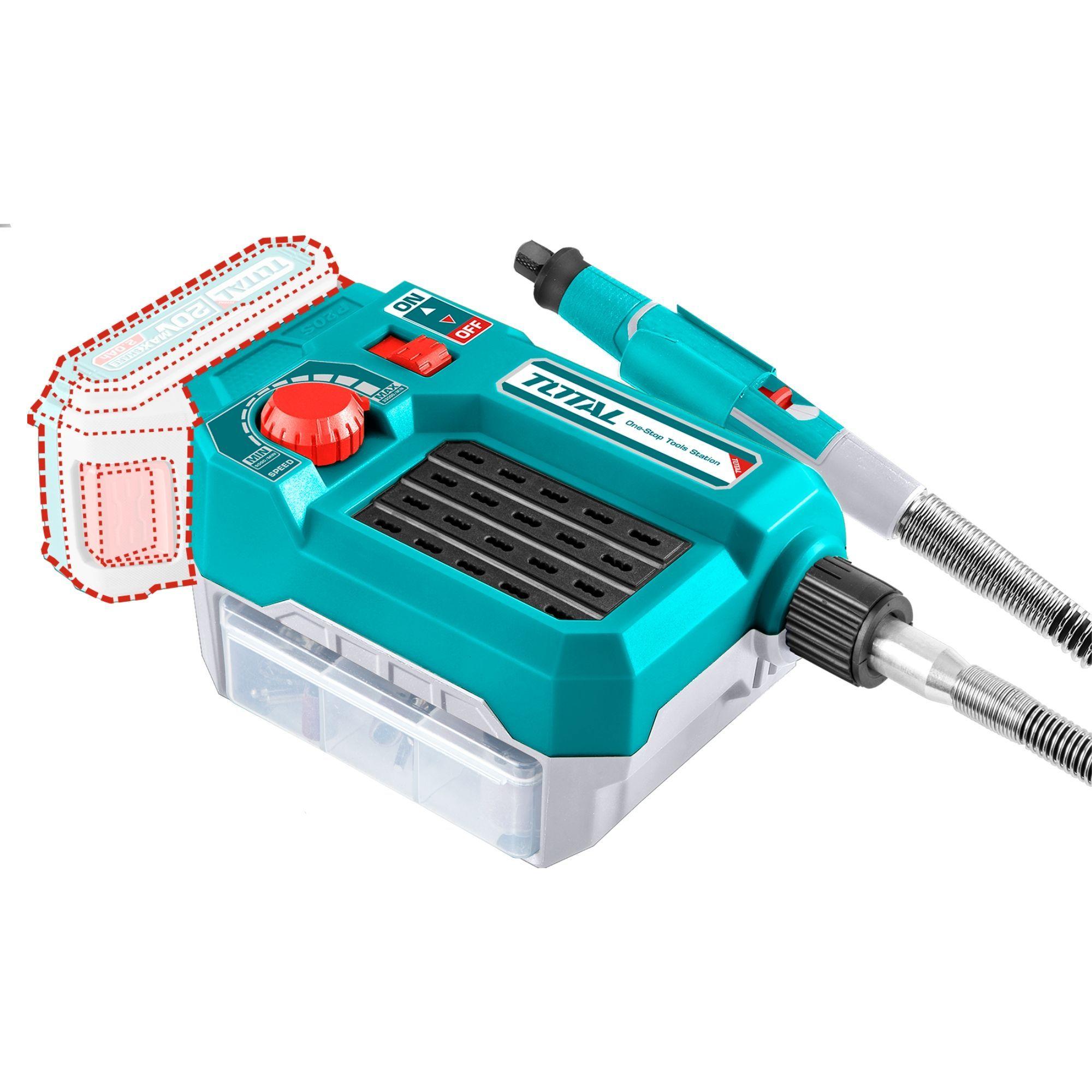 Herramienta Multiuso Inalambrico 20V + 40 Accesorios Total-4