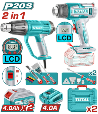 Kit Pist De Calor Elec + Pistola Calor Ina-1