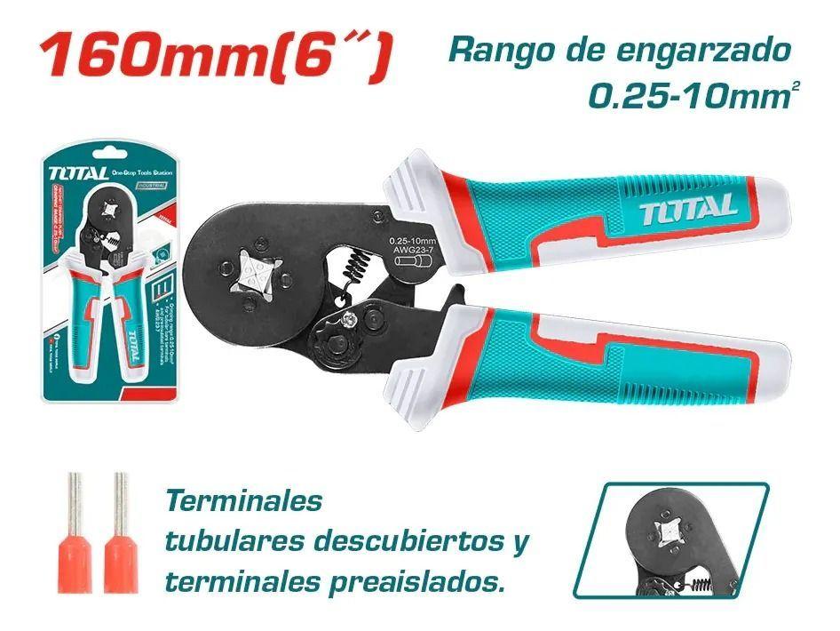Pinza Crimpeadora Alicate Terminales Tubulares THCPG2510-4