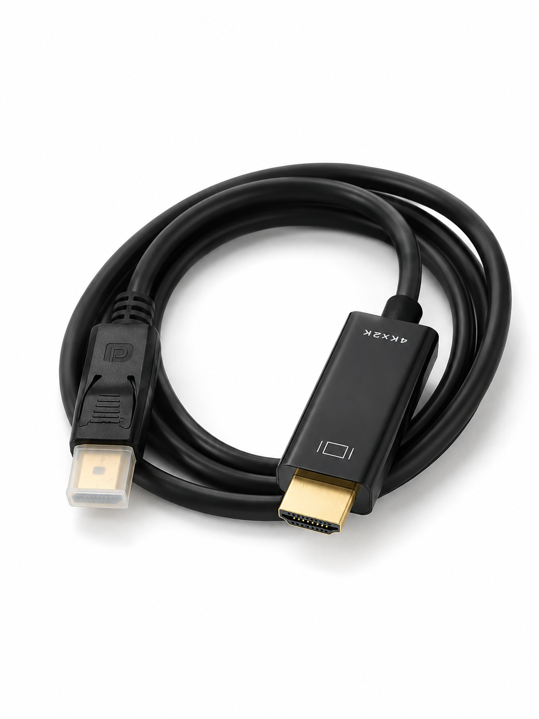 Cable Adaptador DisplayPort a HDMI 4K DP a HDMI Negro-0