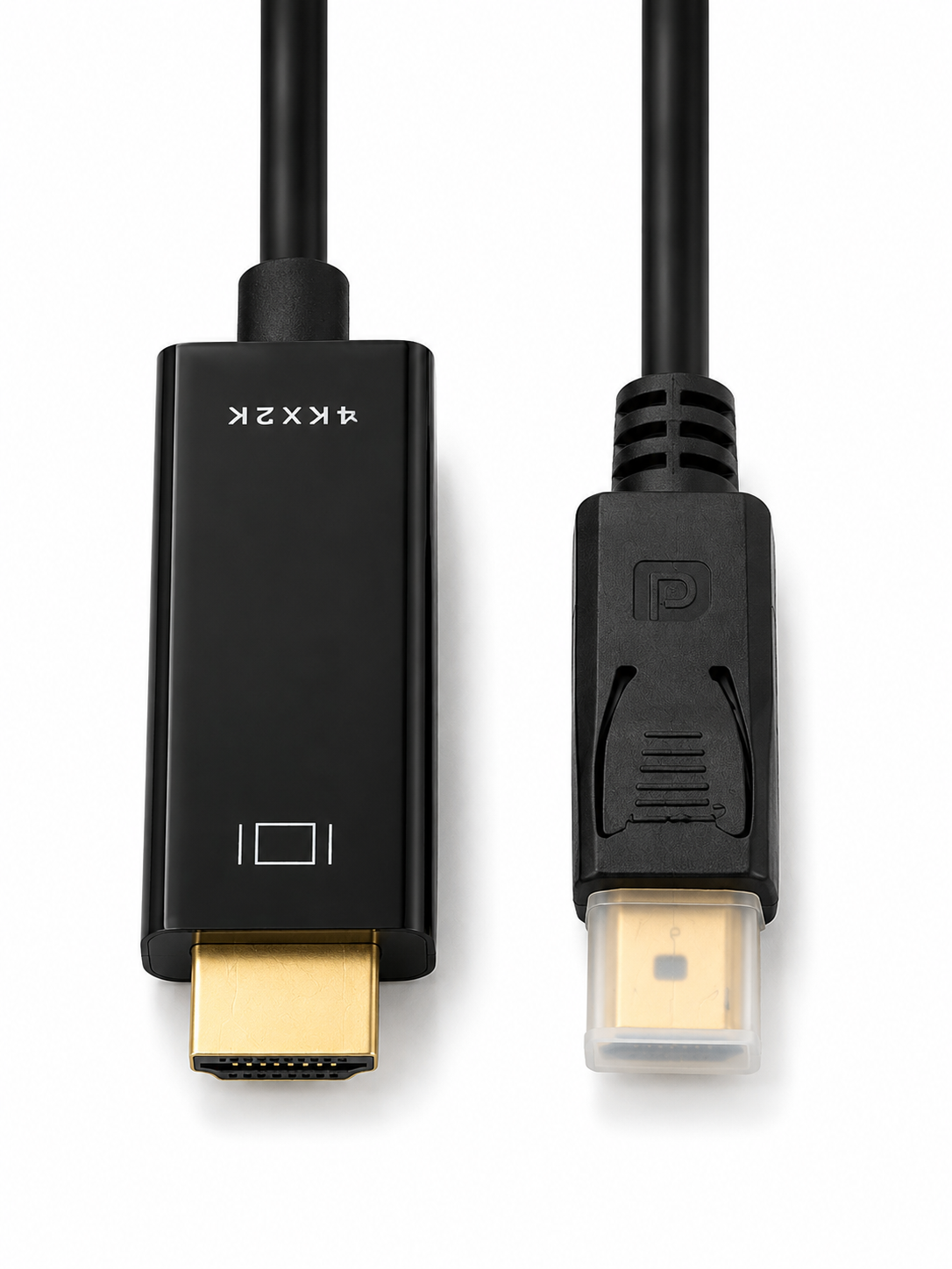 Cable Adaptador DisplayPort a HDMI 4K DP a HDMI Negro-1