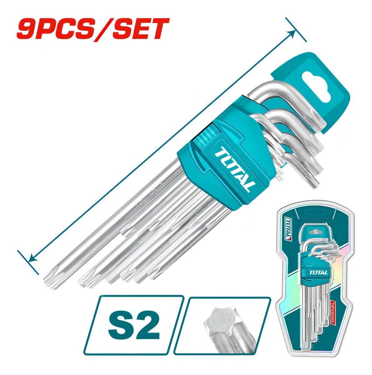 Llave Torx Total Tht106392 Cromada Gris 24 Cm-2