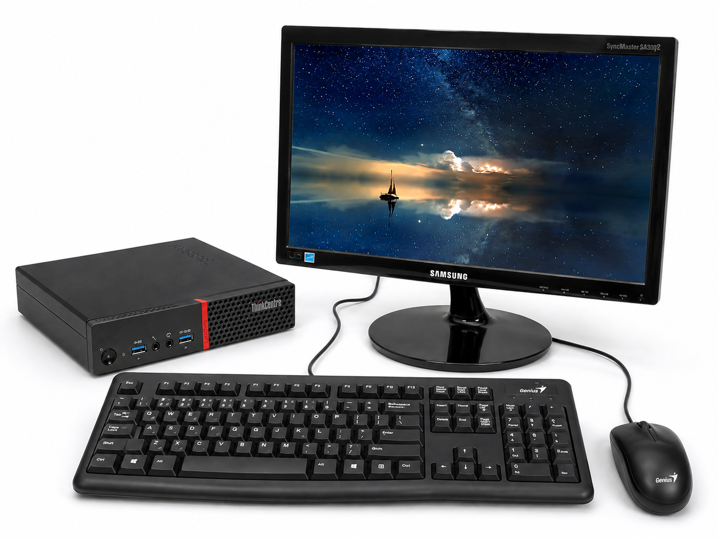 Pc Tiny Intel Core I5 Monitor Samsung 18 5 teclado mouse Usado-0