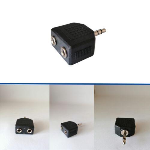Adaptador Duplicador Jack Aux 3.5 Mm Macho A 2 Hembra-2
