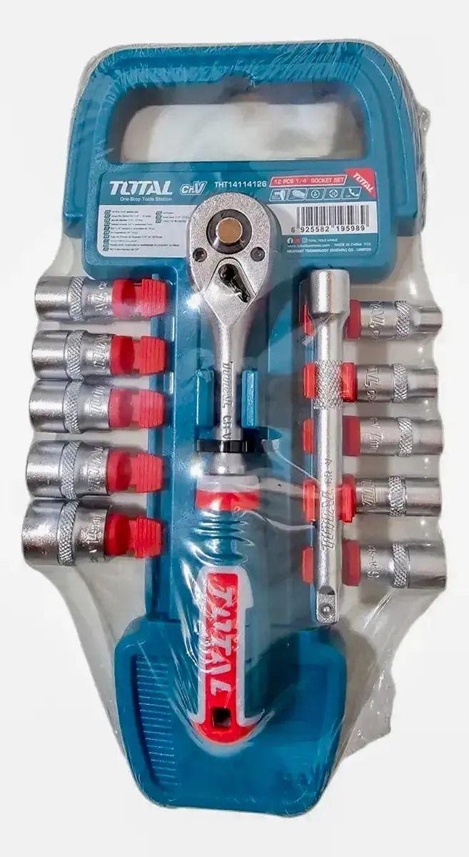 Juego De Dados 1 4 12 Piezas Total Tools Tht14114126-2