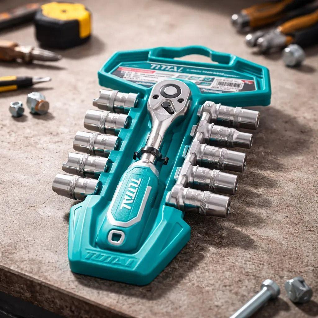 Juego De Dados 1 4 12 Piezas Total Tools Tht14114126-4