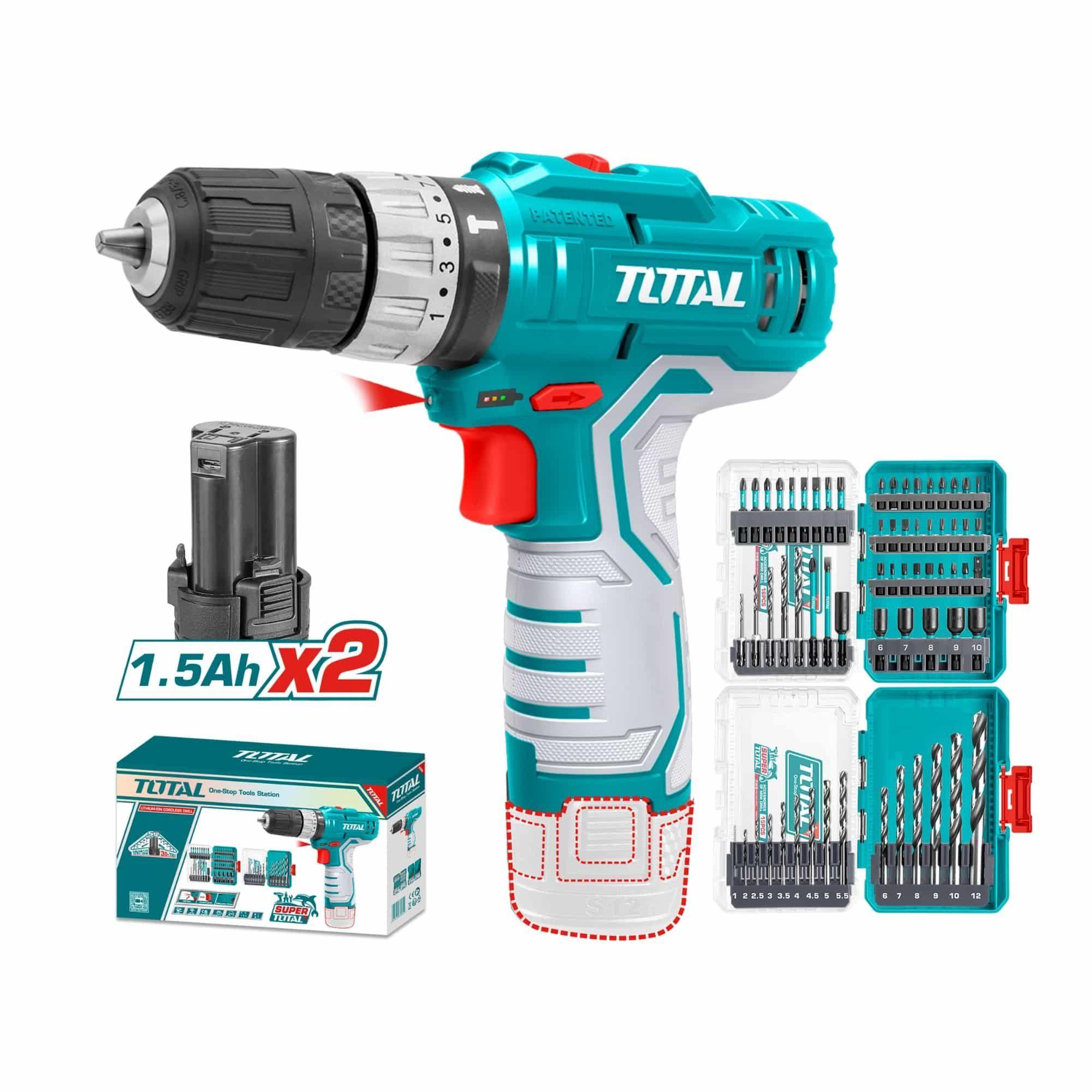 Taladro Inalambrico De Impacto 10Mm 12V 20Nm Total-1