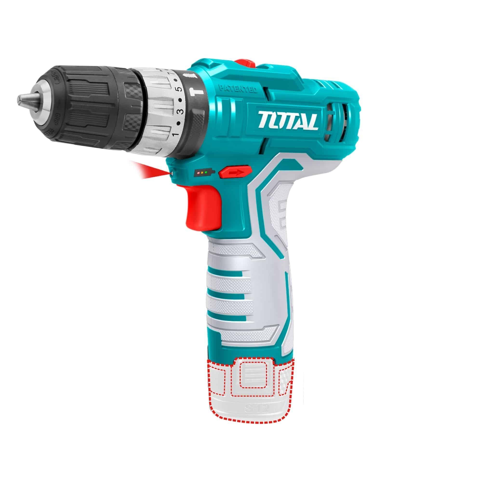 Taladro Inalambrico De Impacto 10Mm 12V 20Nm Total-3