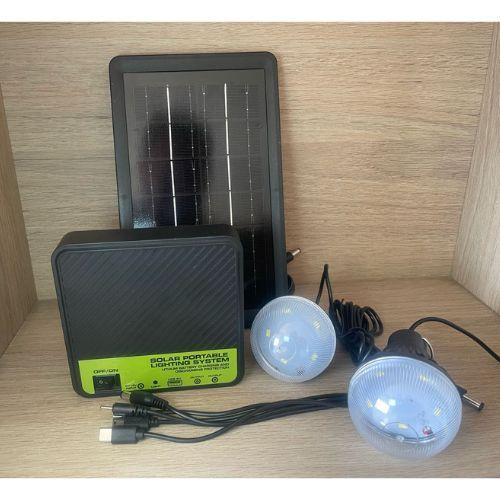 Kit De Iluminación Solar Portátil Ampolletas Camping-4