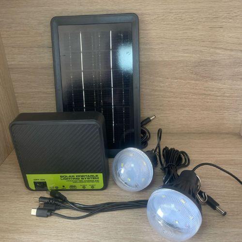 Kit De Iluminación Solar Portátil Ampolletas Camping-5