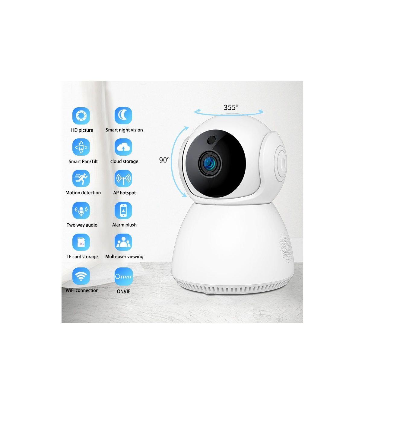 Cámara Seguridad Interior IP WIFI HD Robótica R45-3