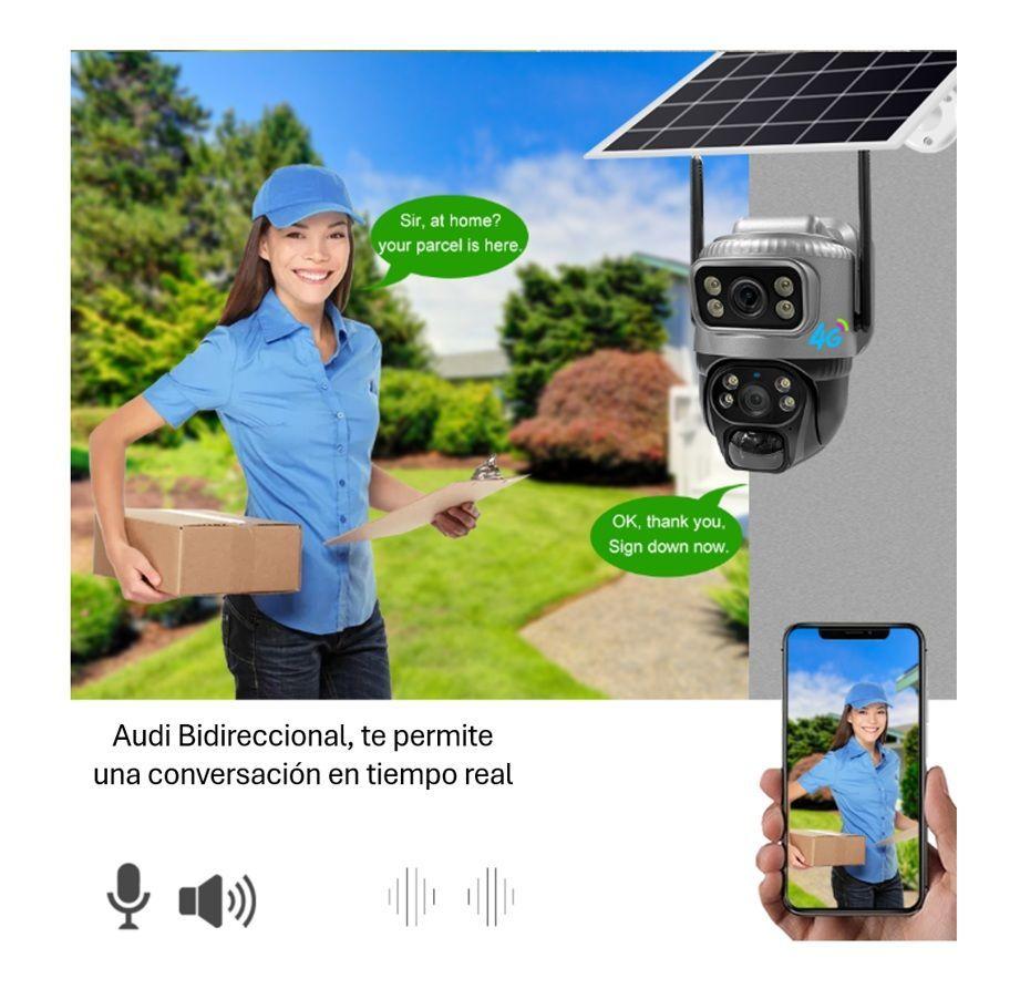 Pack 2 unidades C mara Seguridad Solar Ip Wifi Exterior Full HD 3 MP Rob tica Modelo IPS1300-3
