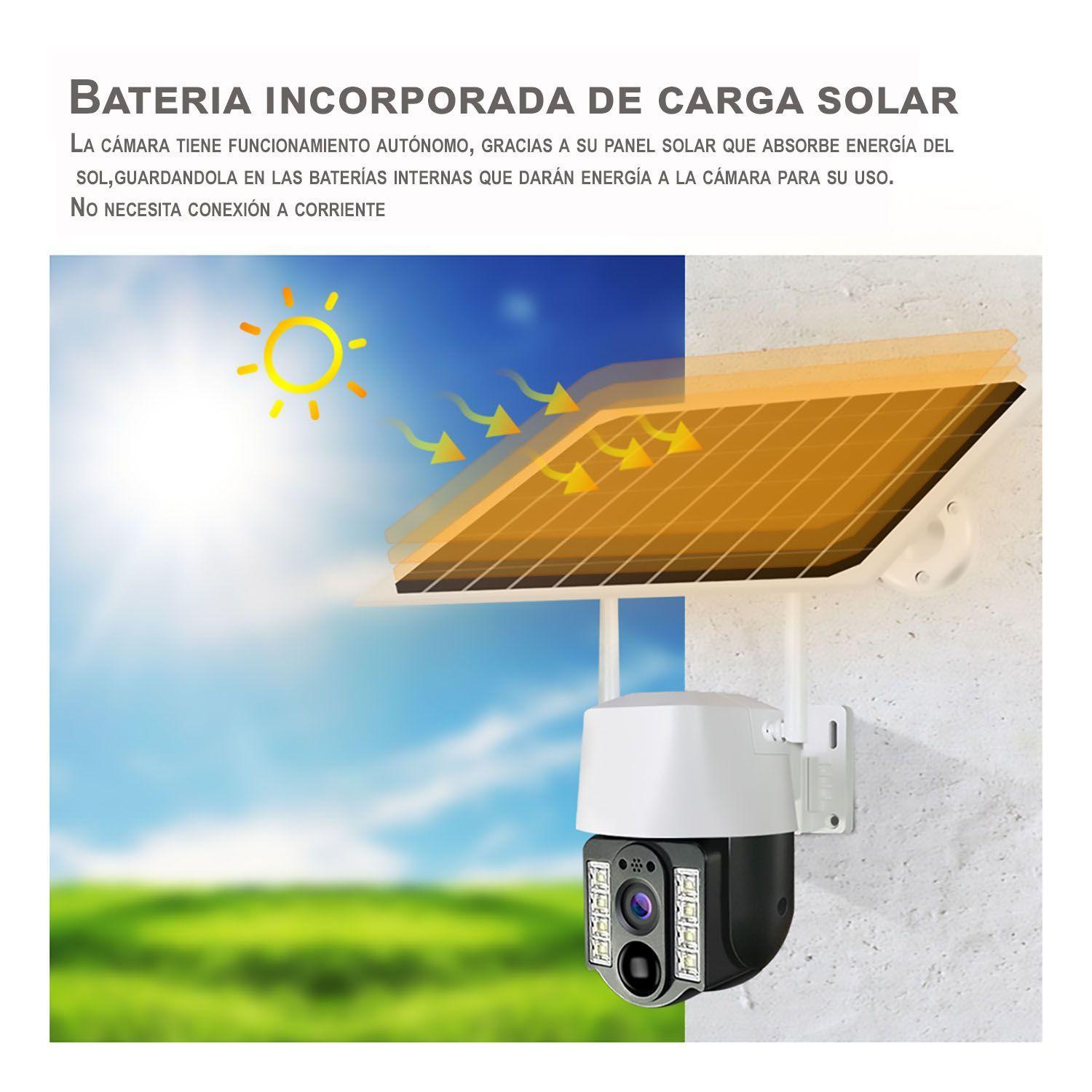 C mara Seguridad Solar IP Wifi Exterior Full HD 2 MP Rob tica Modelo IPS1200-2