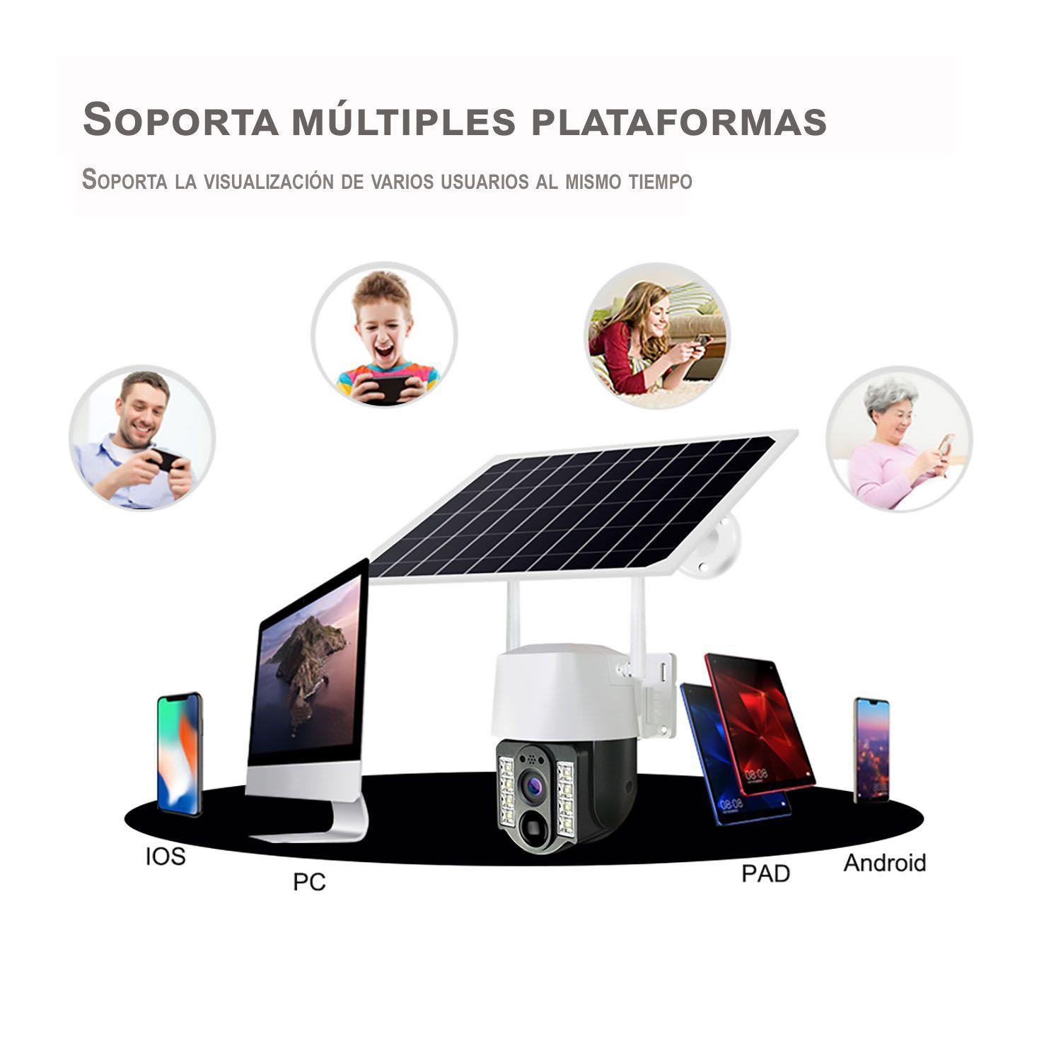 Pack 2 C maras Seguridad Exterior IP WIFI SOLAR IPS1200-3