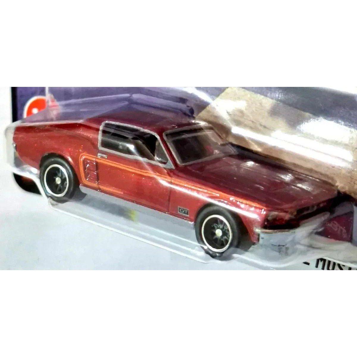 Hot Wheels Premium 67 Custom Mustang Boulevard #149 Bordó Rojo-5