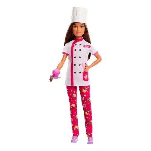Muñeca Barbie Chef Pastelero Con Accesorios Y Cupcake-0