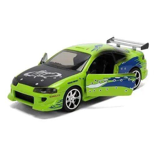 Brian´s Mitsubishi Eclipse Rápido Y Furioso 1:32 Jada Verde-4
