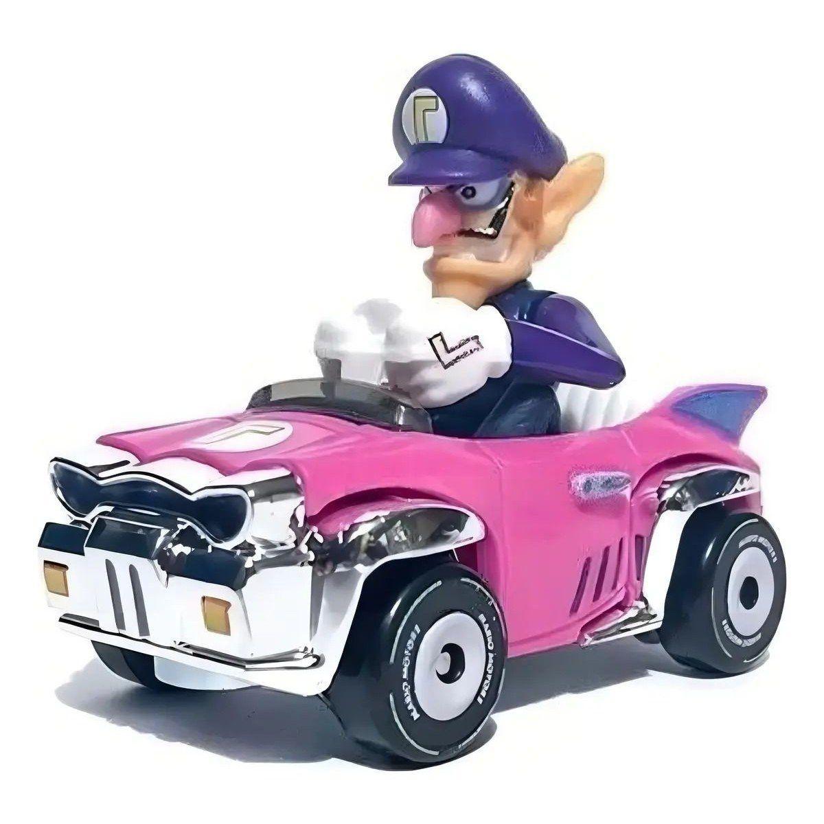 Hot Wheels Mario Kart Waluigi Badwagon Morado-3