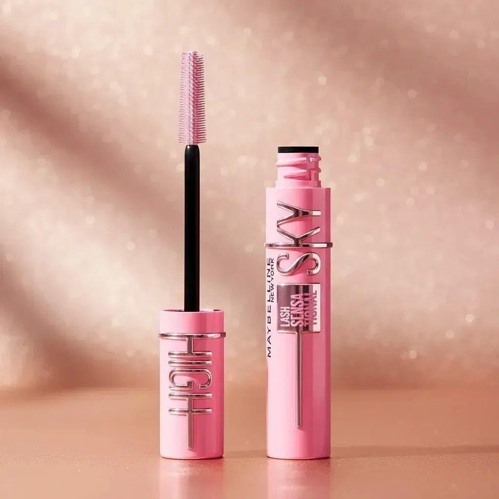 Mascara De Pestañas Lash Sensational Sky High Washable Color Rosa Maybelline Pink Air-4