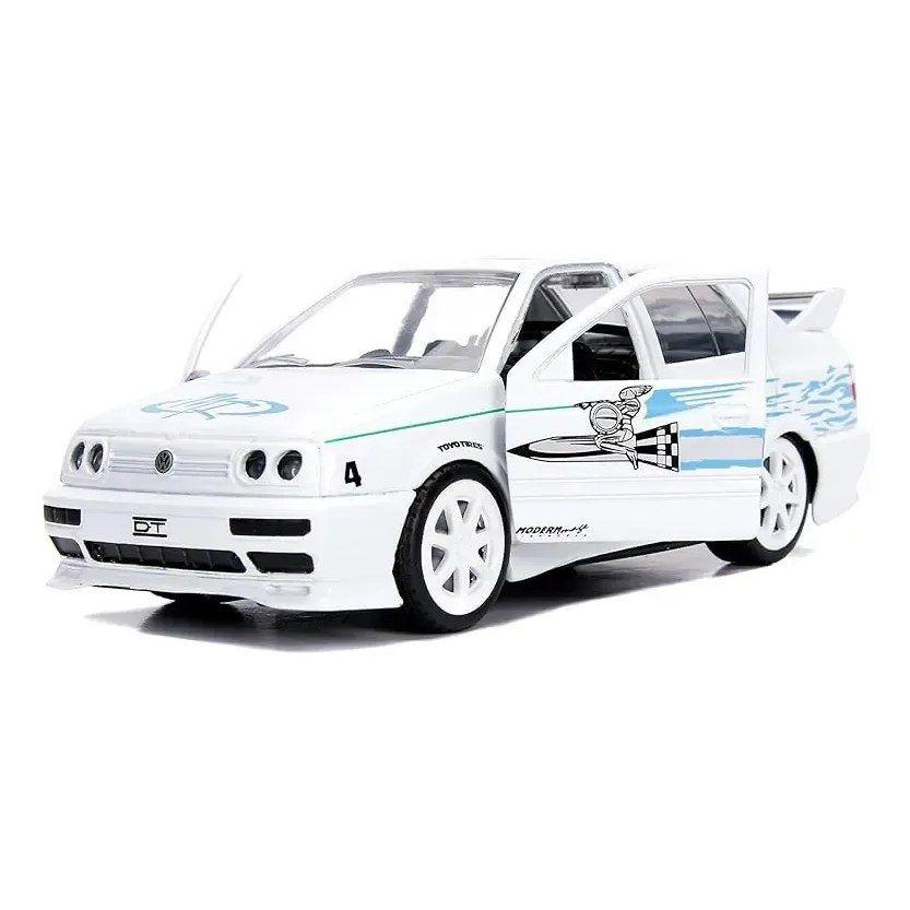 Auto Volkswagen Jetta De Jada A Escala 1:32 Para Colección De Rápidos Y Furiosos Blanco-2