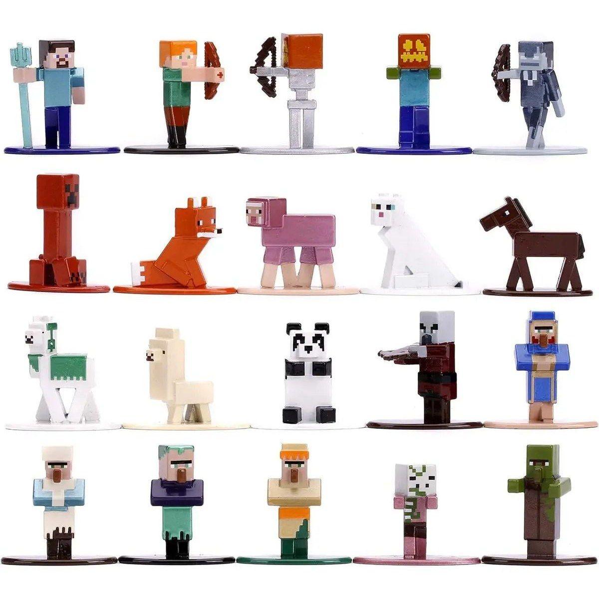 Mini Set 20 Figuras Minecraft 4 Cm Jada-1