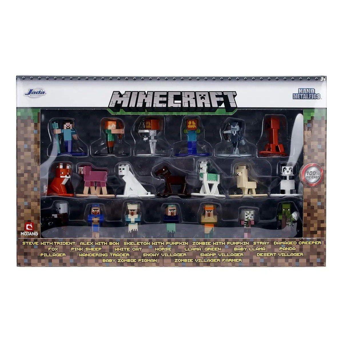 Mini Set 20 Figuras Minecraft 4 Cm Jada-3