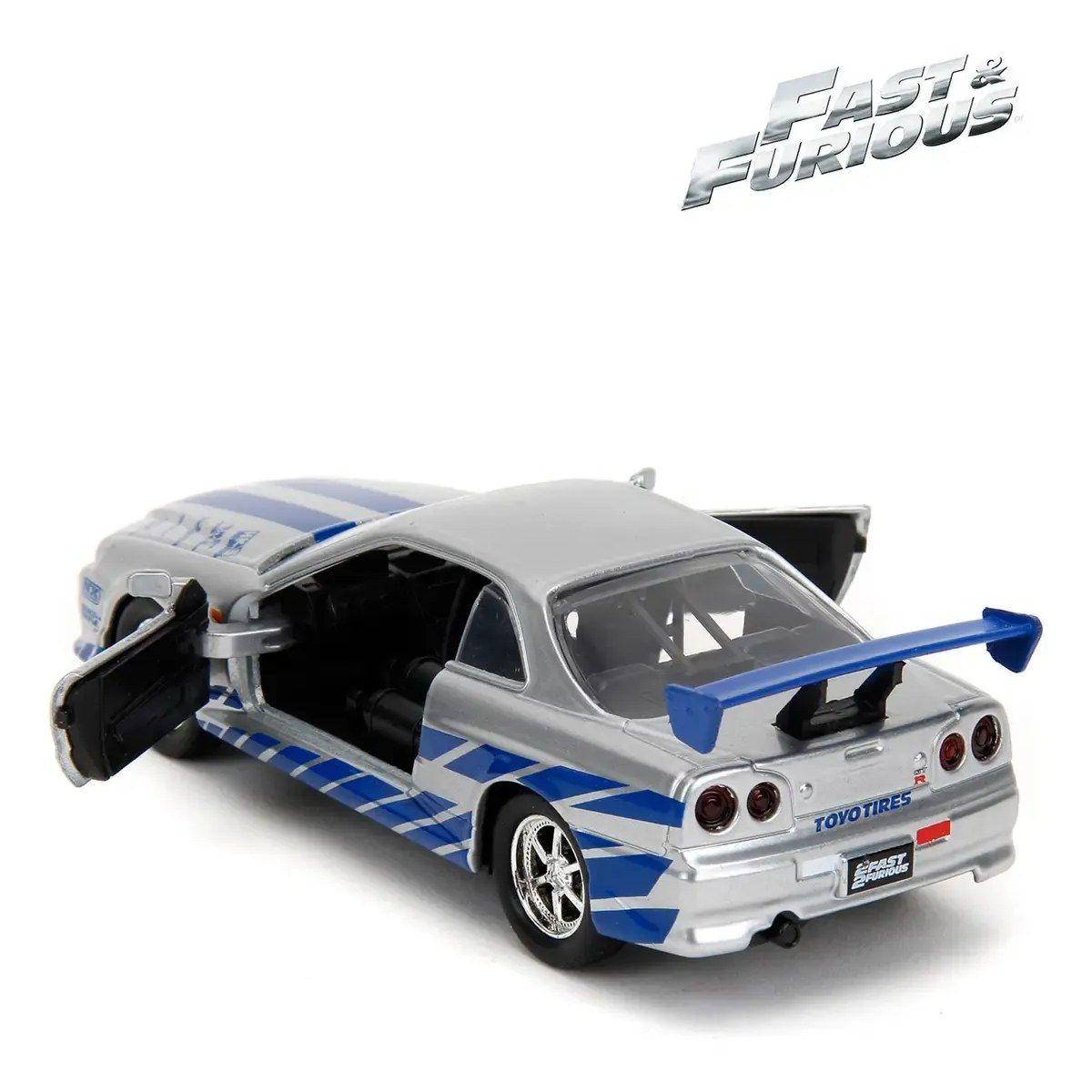 Auto De Colección Nissan Skyline Gt-r R34 De Rápido Y Furioso, Escala 1:32-2