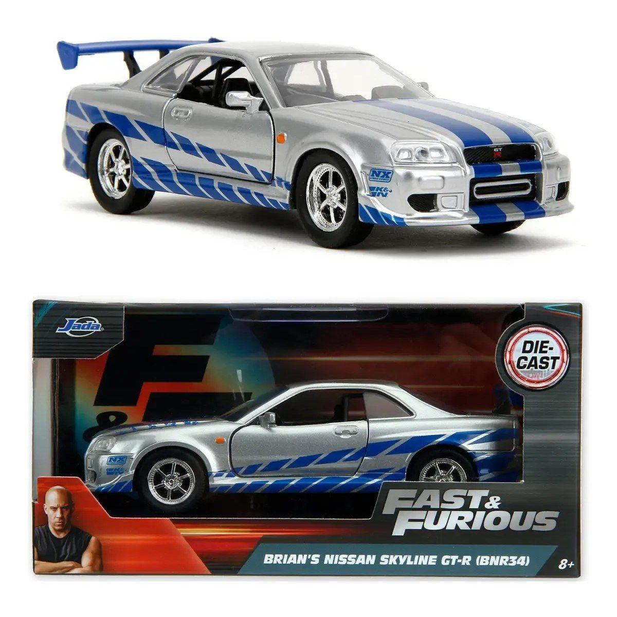 Auto De Colección Nissan Skyline Gt-r R34 De Rápido Y Furioso, Escala 1:32-3
