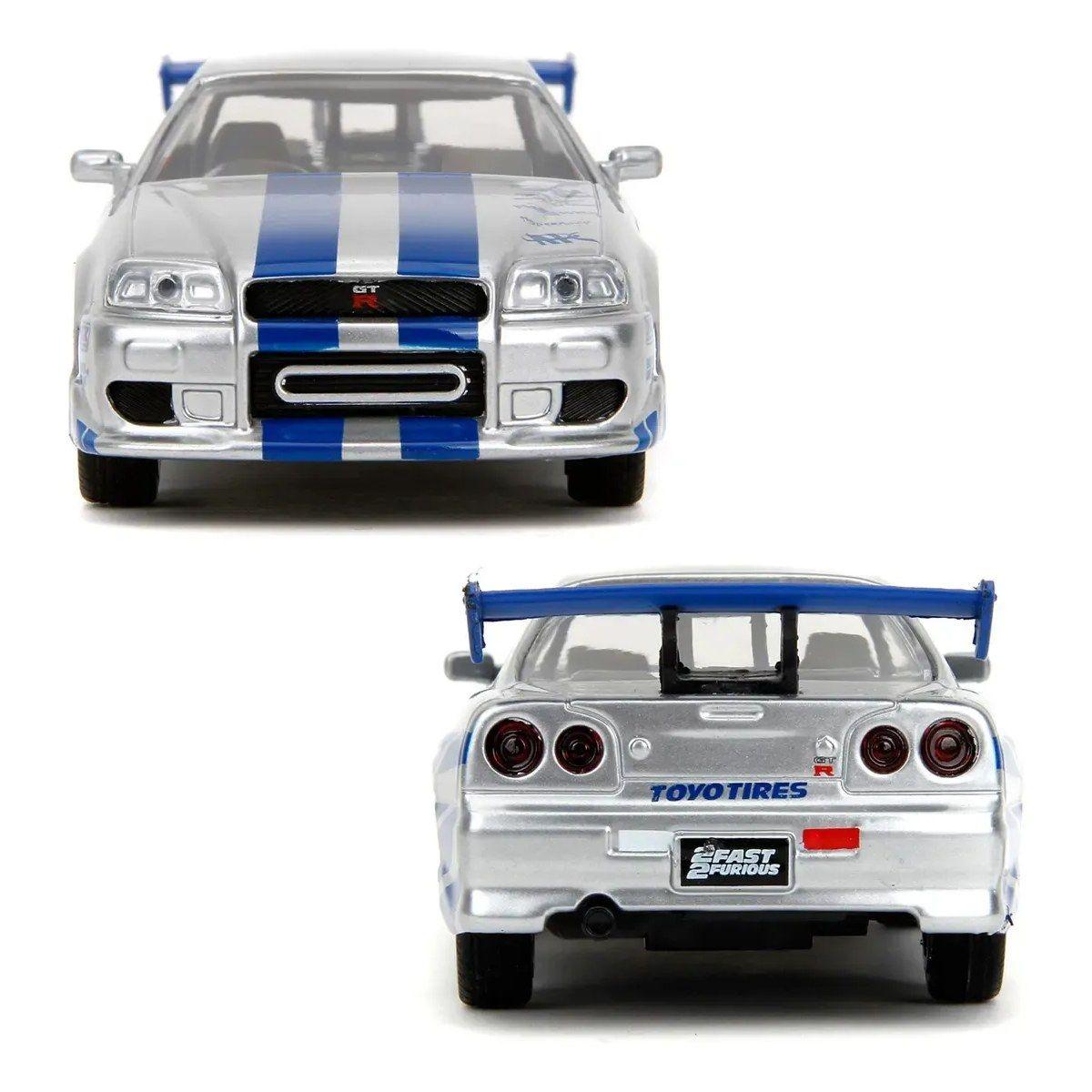 Auto De Colección Nissan Skyline Gt-r R34 De Rápido Y Furioso, Escala 1:32-4