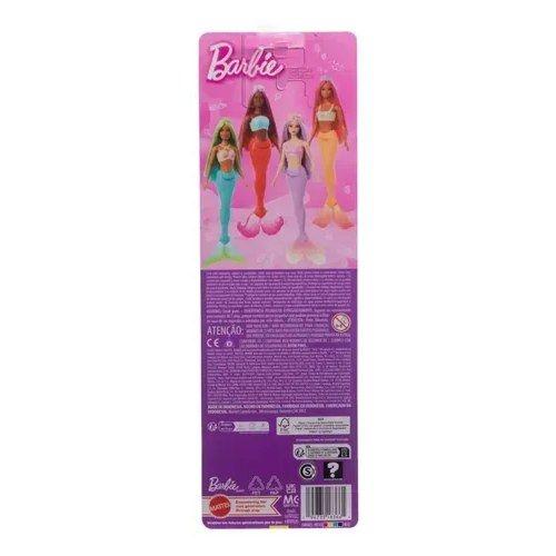 Barbie Fantasía Muñeca Sirena Cabello Morado-4