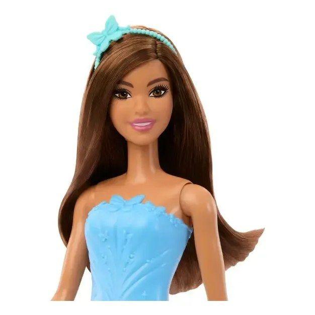 Muñeca Barbie Princesa Vestido Azul con Diadema JDM70 Mattel-2