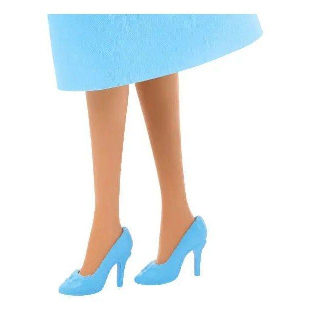 Muñeca Barbie Princesa Vestido Azul con Diadema JDM70 Mattel-4